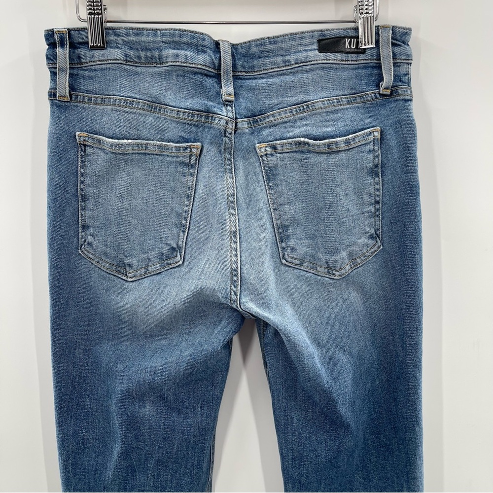Kut From The Kloth Rachael Fab Ab Mom Jeans High Rise Distressed Size 6 - Picture 4 of 10